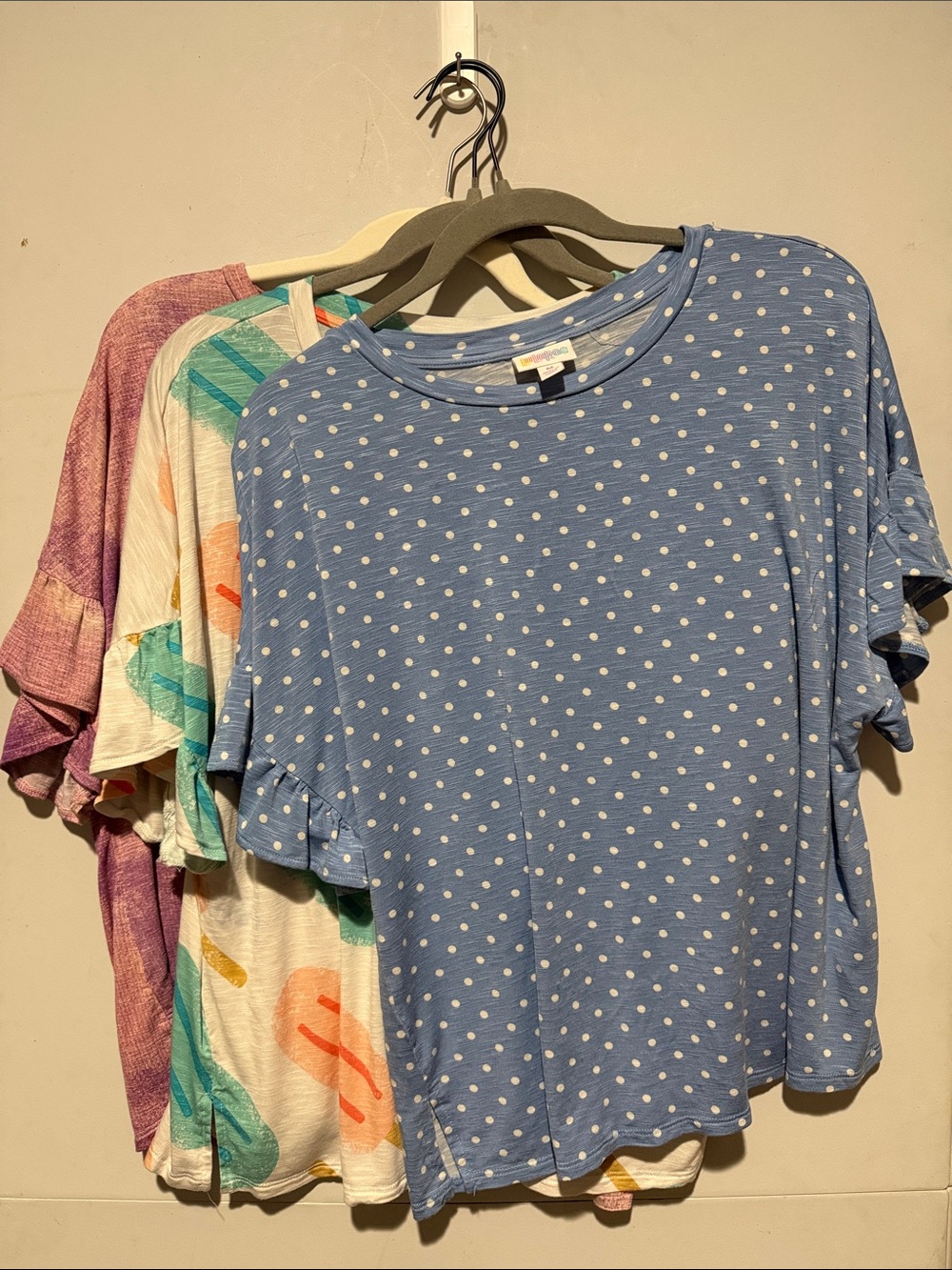LuLaRoe 3 DAHL Short Sleeve Tops